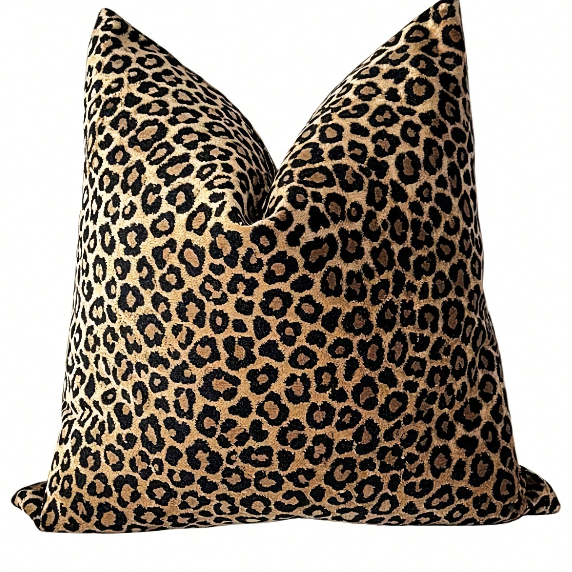 [Pillow Cover]Leopard Print Pillow Cover, Neutral Animal Tow Accent Pillow(Pillow Core Not Included)