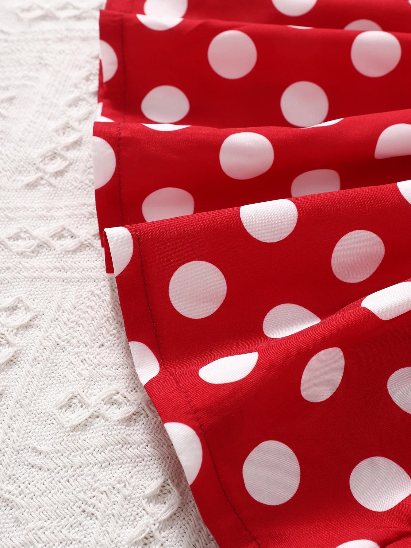 Playful Pals Baby Girl Polka Dot Ruffle Trim Bow Front Overall Dress