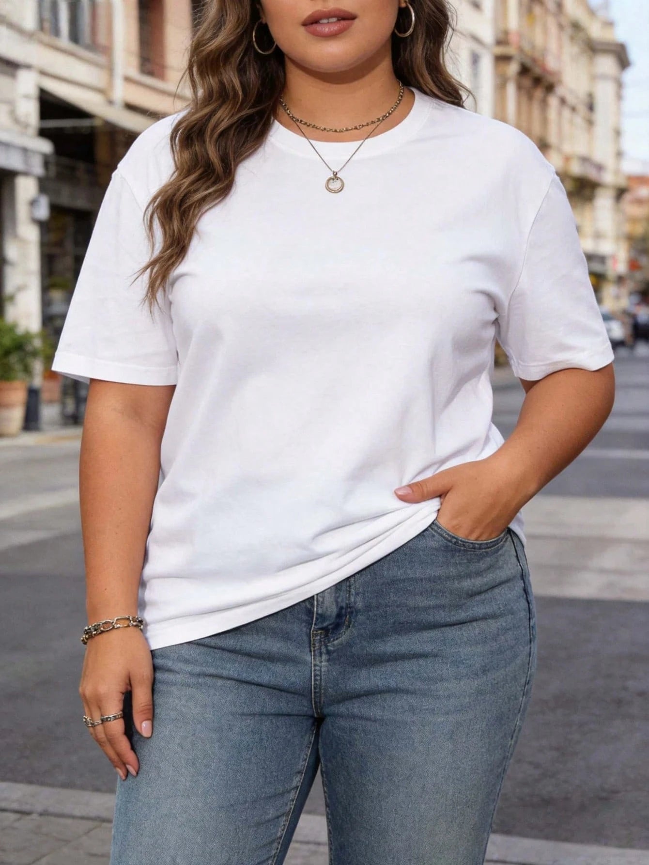 Plus Size Ladies' T-Shirts, Casual Short-Sleeved T-Shirts, Suitable For Everyday Wear-Machine Washable And Comfortable, Suitable For All Seasons, Loose Version, Suitable For Sports And Leisure Wear.