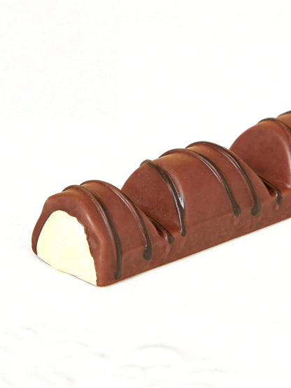 POKOJA LAND 1PC Realistic Mini Chocolate Keychain Korean Style Crispy Chocolate Bar Ice Cream Charm Bag Charm Cute Food Themed Accessories For Girls Gift