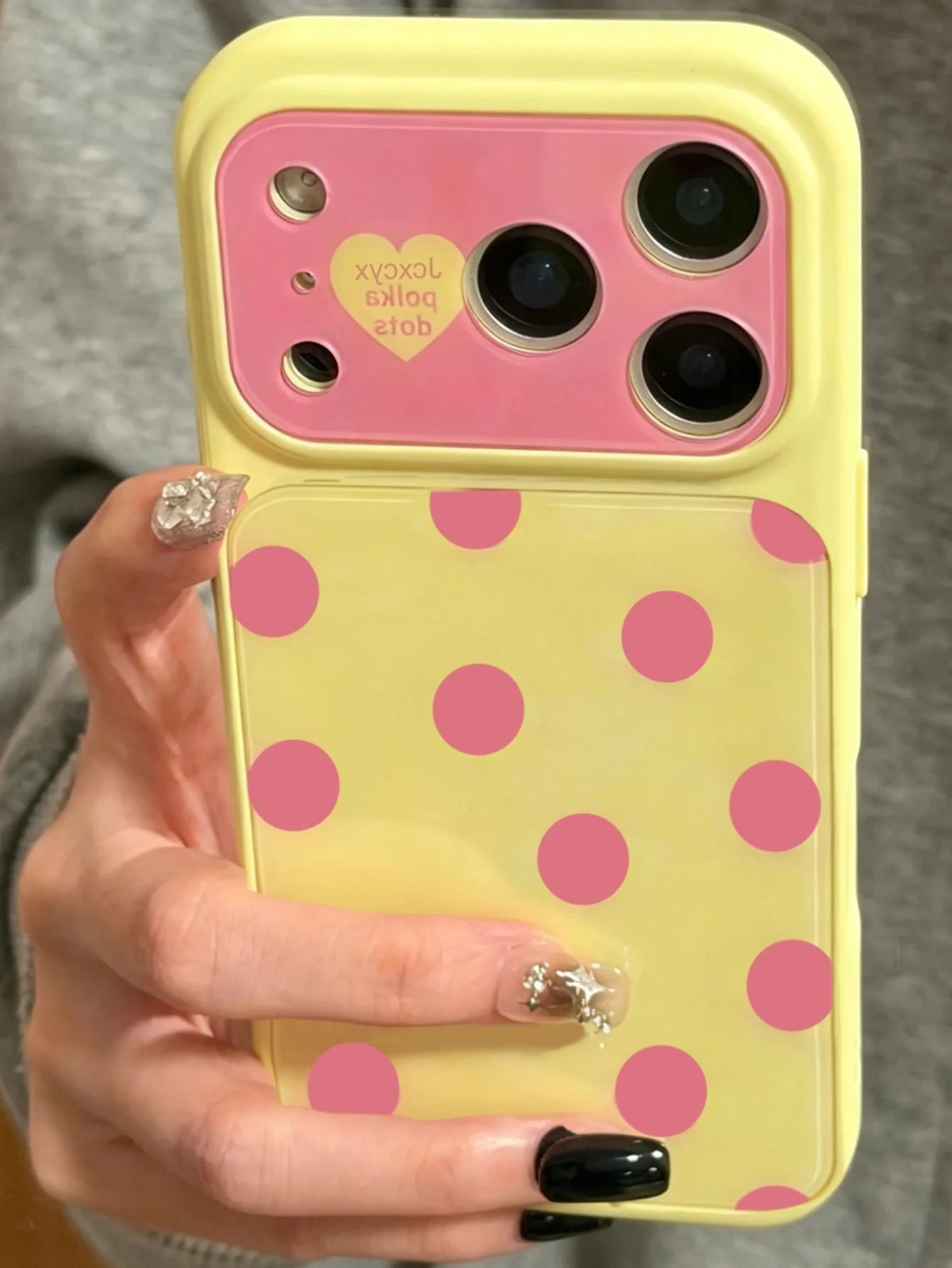 Polka Dot Cute Simple Pink Polka Dots Candy Color Phone Case Compatible With IPhone 17 Pro Max 17 Pro 17 16 Pro Max 16 Pro 16 15 Pro Max 15 Pro Max 15 Pro 15 14 Pro Max 14 Pro 14 Lovely Glossy Jelly C