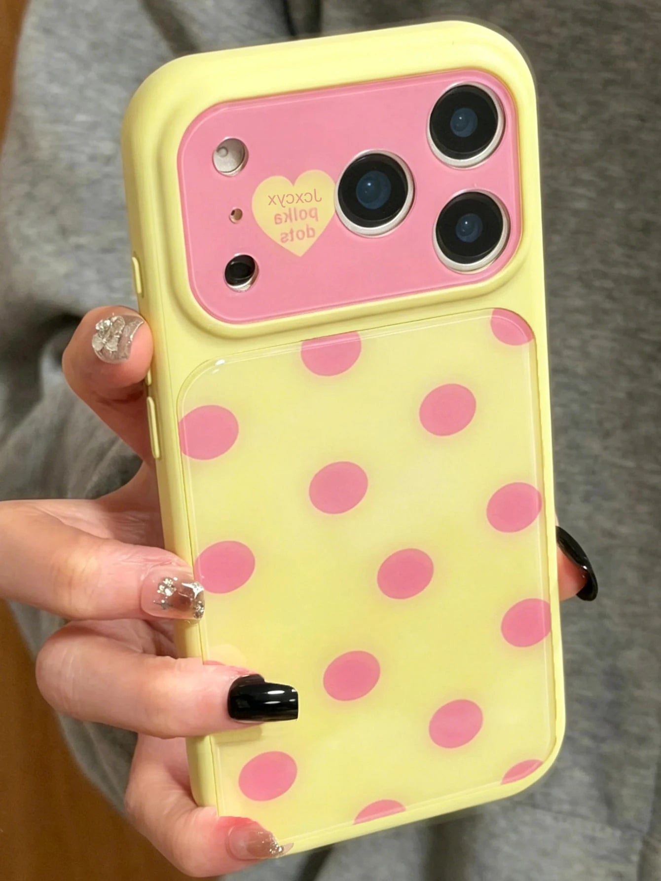 Polka Dot Cute Simple Pink Polka Dots Candy Color Phone Case Compatible With IPhone 17 Pro Max 17 Pro 17 16 Pro Max 16 Pro 16 15 Pro Max 15 Pro Max 15 Pro 15 14 Pro Max 14 Pro 14 Lovely Glossy Jelly C
