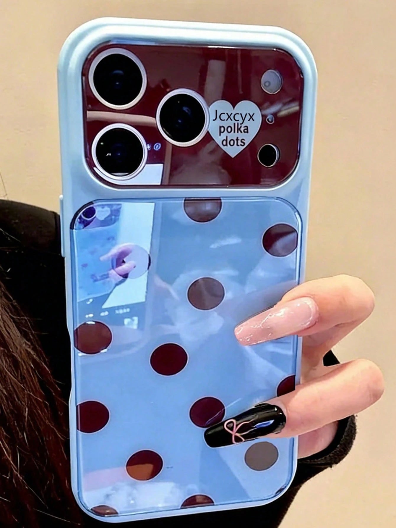 Polka Dot Cute Simple Pink Polka Dots Candy Color Phone Case Compatible With IPhone 17 Pro Max 17 Pro 17 16 Pro Max 16 Pro 16 15 Pro Max 15 Pro Max 15 Pro 15 14 Pro Max 14 Pro 14 Lovely Glossy Jelly C