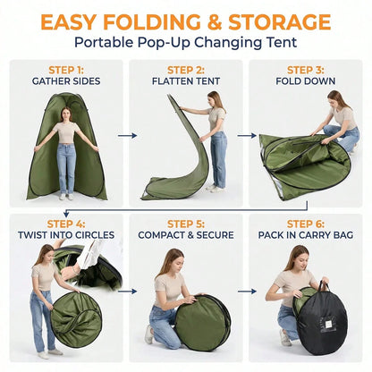 Pop-Up Privacy Tents, Portable Waterproof Showers Beach Changing Facilities, Toilet Tent, Secluded Shower Areas, Suitable For Hiking, Fishing