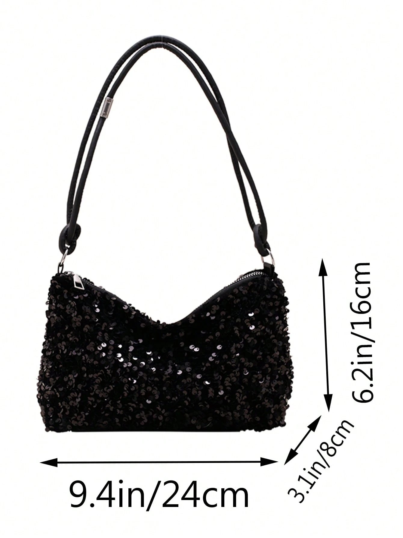 Popular Bag Women's New Fashion Korean Version Handbag All Shoulder Small Square Bag,Sequin