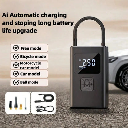 Portable Car Air Compressor 12V 150PSI Electric Cordless Car Air Pump Tire Inflator Pump For Motorcycle Bicycle Car Ball