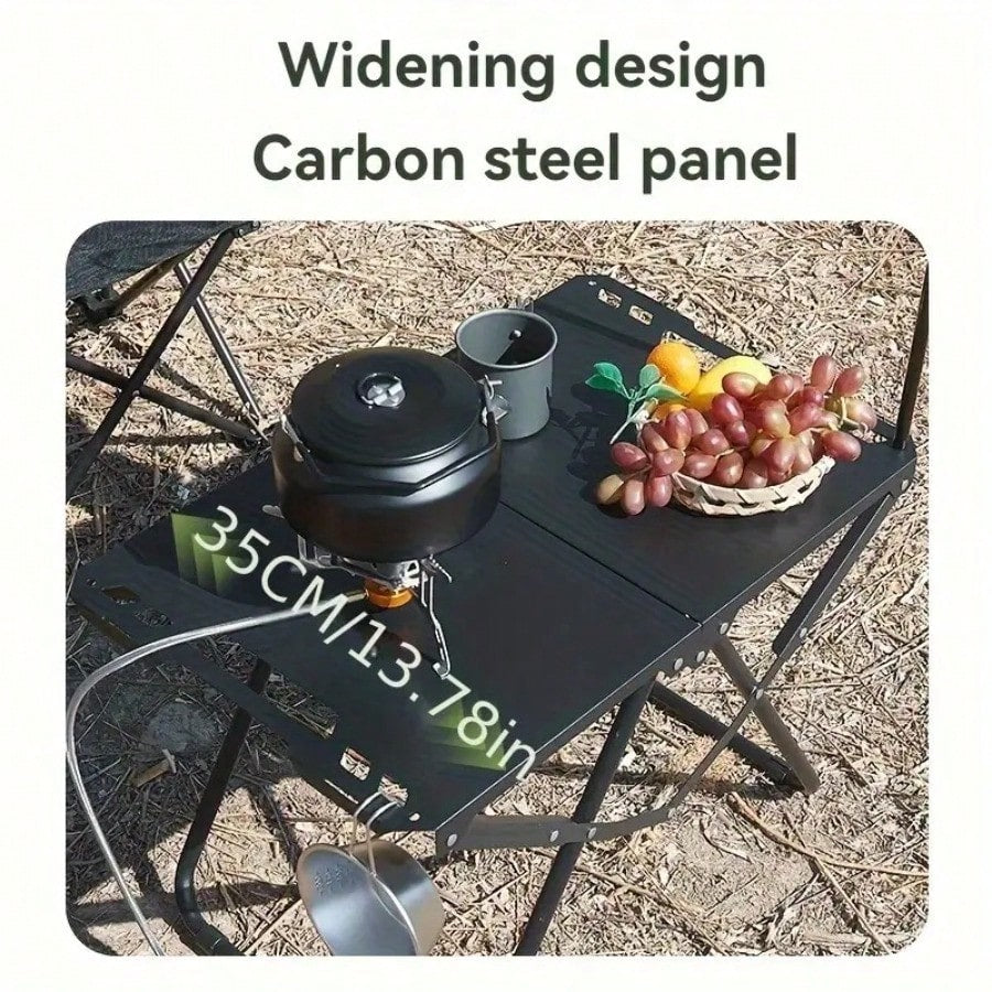 Portable Folding Camping Table, Lightweight Iron Picnic Table, Portable Design Suitable For Camping, Beach Barbecue, Parties, Hiking (Foldable),Outdoor Picnic Table,Tool-Free Quick Setup Portable
