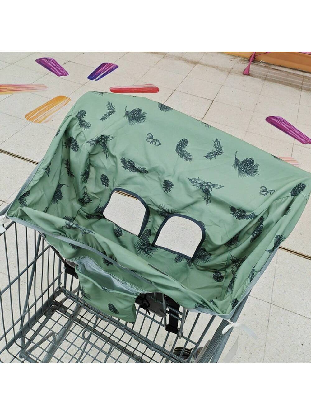 Portable Shopping Cart, High Chair & Grocery Cart Covers, Christmas, Halloween, Thanksgiving, New Year & Valentine's Day Gifts