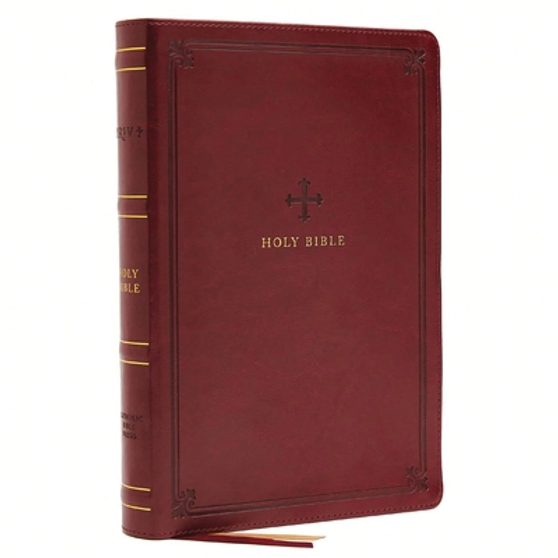 Pre-Owned NRSV, Catholic Bible, Standard Personal Size, Leathersoft, Red, Comfort Print: Holy Bible (Hardcover) By Catholic Bible Press