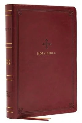 Pre-Owned NRSV, Catholic Bible, Standard Personal Size, Leathersoft, Red, Comfort Print: Holy Bible (Hardcover) By Catholic Bible Press