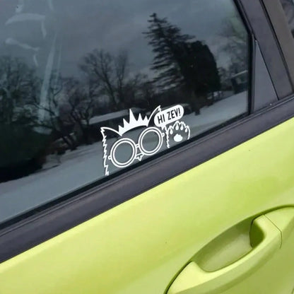 Princess Donut Window Sticker, Dungeon Crawler Car Sticker, Perfect For Car Accessories And Decoration