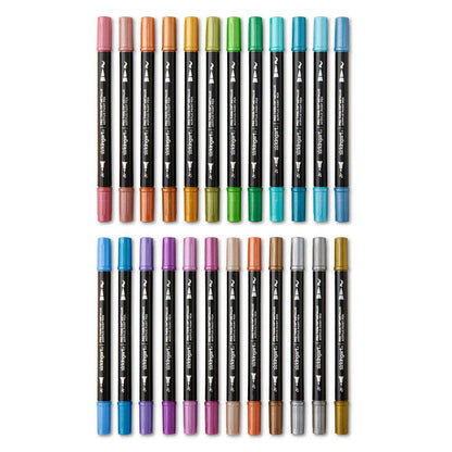 PRO Twin-Tip™ Acrylic Paint Pens - 24 Metallic Colors