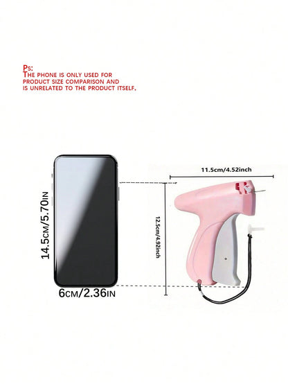 Professional Tagging Gun For Clothes- Quick No-Sew Fabric Fixer With 6 Fine Needles & 1000 Fasteners, Speedy Hemming Tool For Garments, Micro Stitchy Repair Kit (Sticky Sewing Alternative