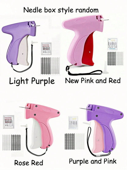 Professional Tagging Gun For Clothes- Quick No-Sew Fabric Fixer With 6 Fine Needles & 1000 Fasteners, Speedy Hemming Tool For Garments, Micro Stitchy Repair Kit (Sticky Sewing Alternative