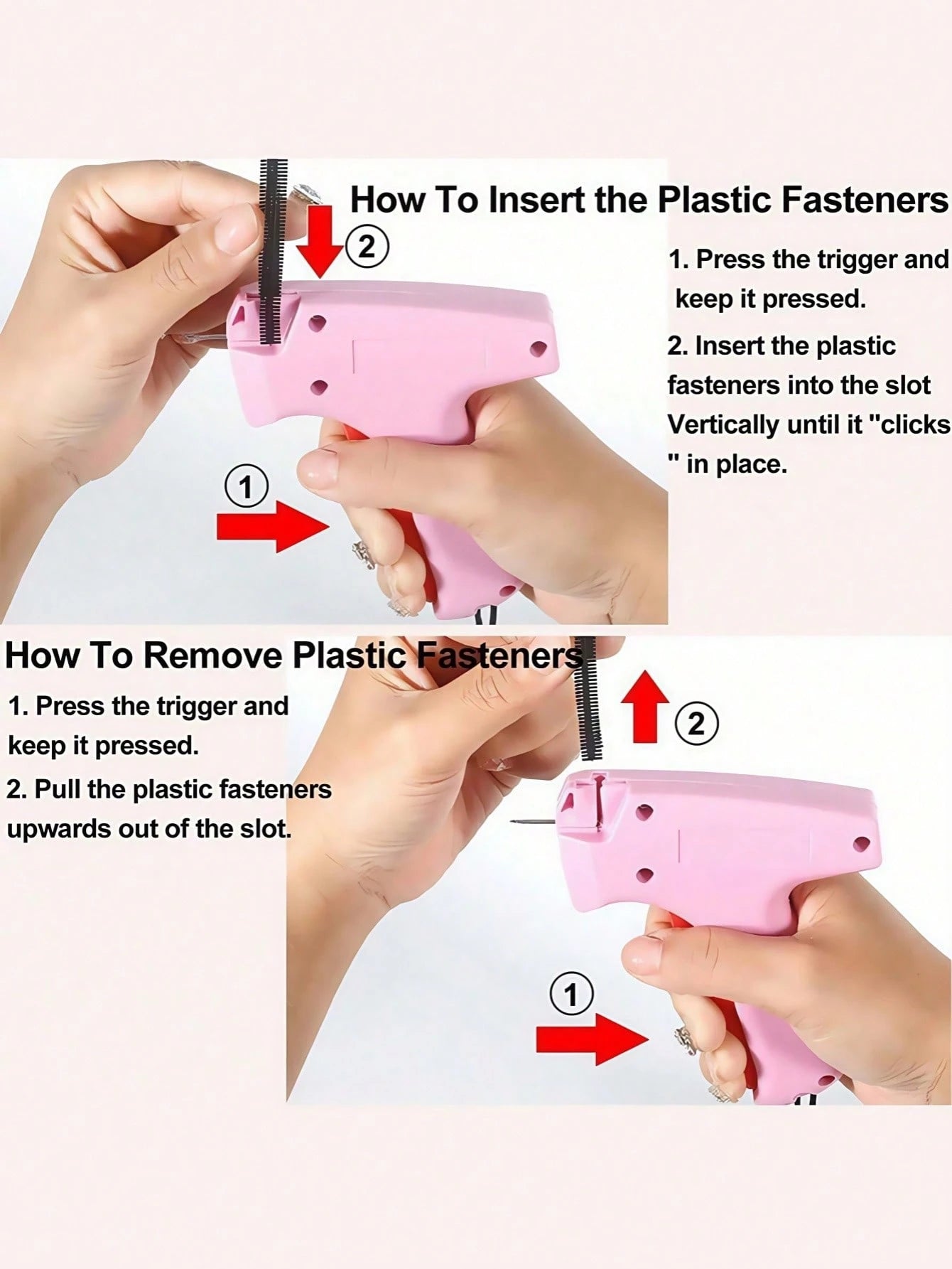 Professional Tagging Gun For Clothes- Quick No-Sew Fabric Fixer With 6 Fine Needles & 1000 Fasteners, Speedy Hemming Tool For Garments, Micro Stitchy Repair Kit (Sticky Sewing Alternative
