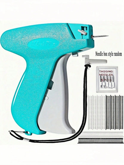 Professional Tagging Gun For Clothes- Quick No-Sew Fabric Fixer With 6 Fine Needles & 1000 Fasteners, Speedy Hemming Tool For Garments, Micro Stitchy Repair Kit (Sticky Sewing Alternative