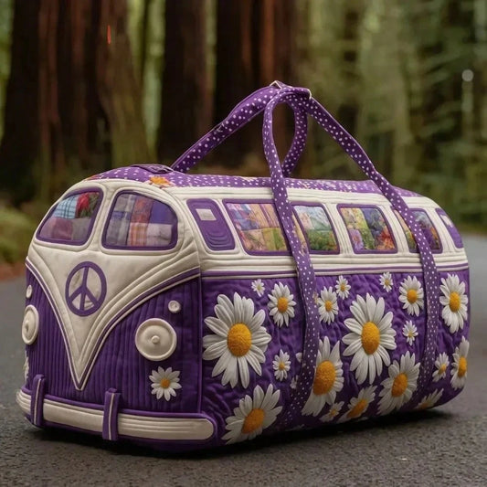 Quilted Duffle Bag Large Capacity 3D Quilting Craft Travel Duffel Bag Tote Bags Short-Distance Handbag