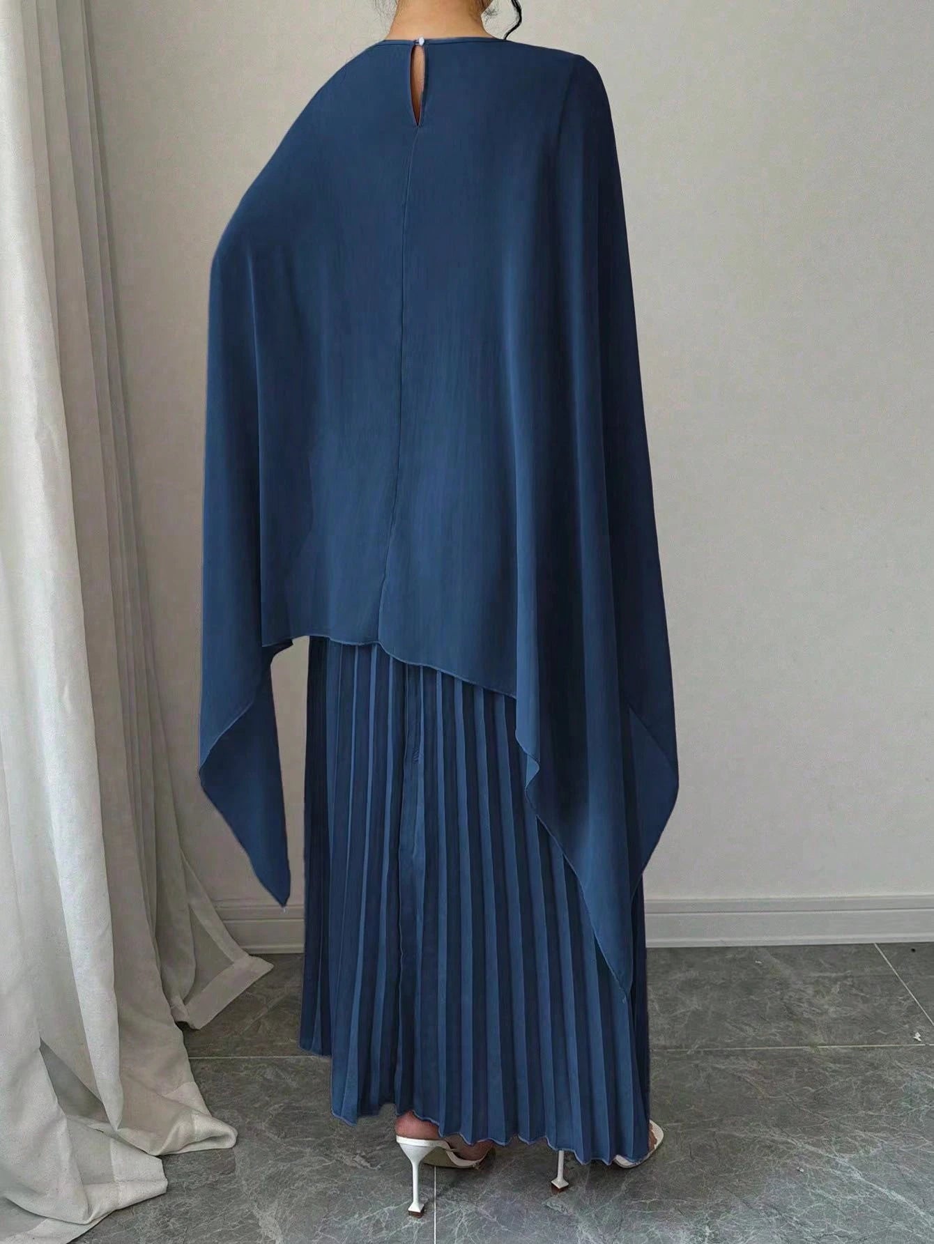 Rafferiza Elegant & Charming Ruched Dress Maxi Women Outfit