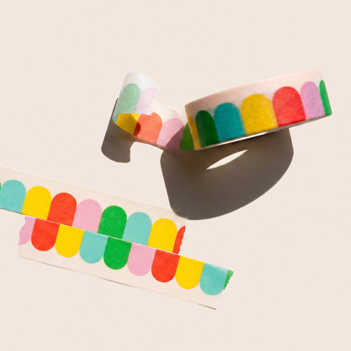 Rainbow Scallop Washi Tape