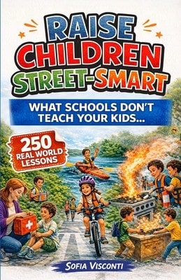 Raise Children Street-Smart- What Schools Don't Teach Your Kids: 250 Real World Lessons To Build (Paperback) By Sofia Visconti