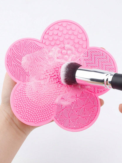 RANCAI 1Pc Flower Silicone Makeup Brush Cleaning Bearings With Suction Cups, Silicone Cleaning Tool, Makeup Brush Tools,Brush Cleaners,Beauty And Personal Care,Giveaways