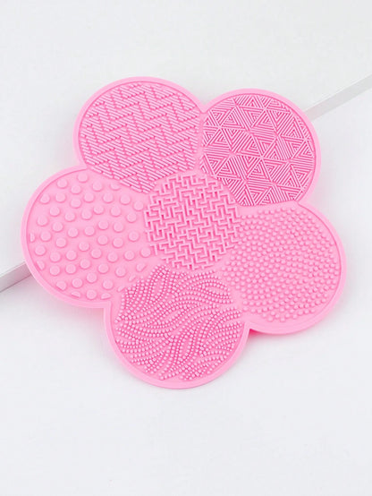 RANCAI 1Pc Flower Silicone Makeup Brush Cleaning Bearings With Suction Cups, Silicone Cleaning Tool, Makeup Brush Tools,Brush Cleaners,Beauty And Personal Care,Giveaways