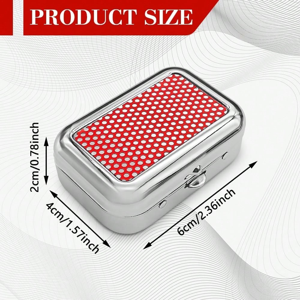 Rebvugr Portable Ashtrays, Stainless Steel Carry-On Mini Ashtray With Windproof Lid, Portable Waterproof Creative Pocket Ashtray For Indoor/Outdoor, Universal Car Accessories For Most Cars (Red)