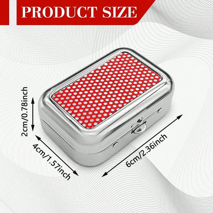 Rebvugr Portable Ashtrays, Stainless Steel Carry-On Mini Ashtray With Windproof Lid, Portable Waterproof Creative Pocket Ashtray For Indoor/Outdoor, Universal Car Accessories For Most Cars (Red)
