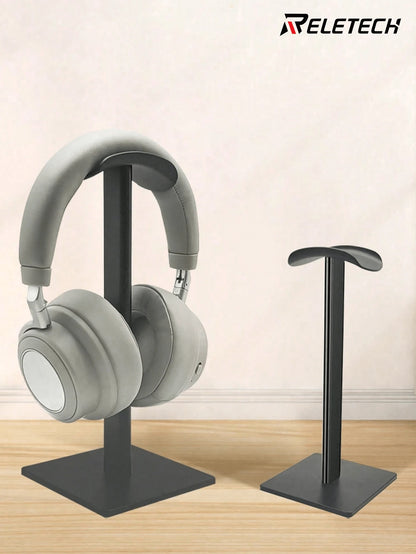 Reletech Compact Headphone Stand, Aluminum Alloy Headphone Display Hook, Sturdy Non-Slip Base, Compatible With All Headphone Brands