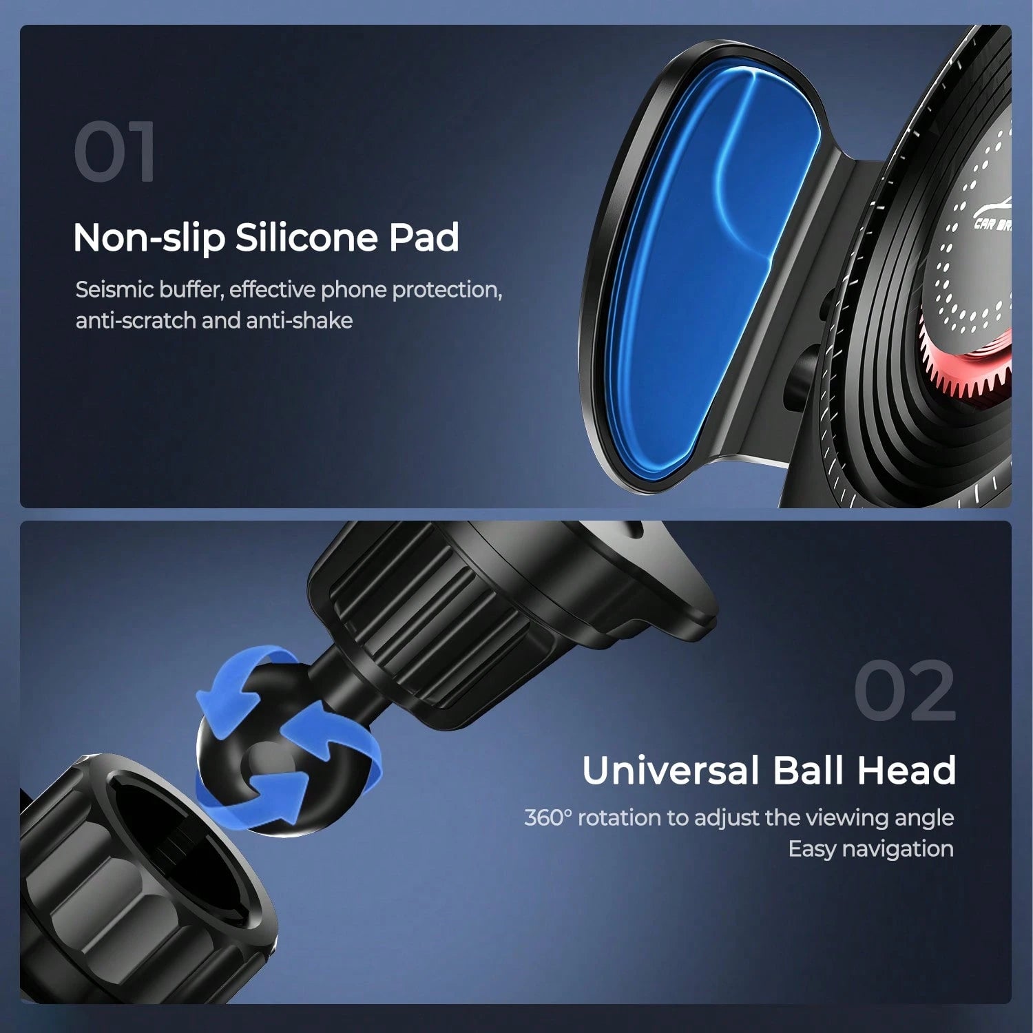 REMAX Air Vent Car Mount, Gravity‑Activated, Mechanical Locking For Stable & Anti‑Shake, One‑Hand Take & Place, Widely Compatible With 4‑7.2" Phones, Car Accessories, Car Stuff, Car Essentials