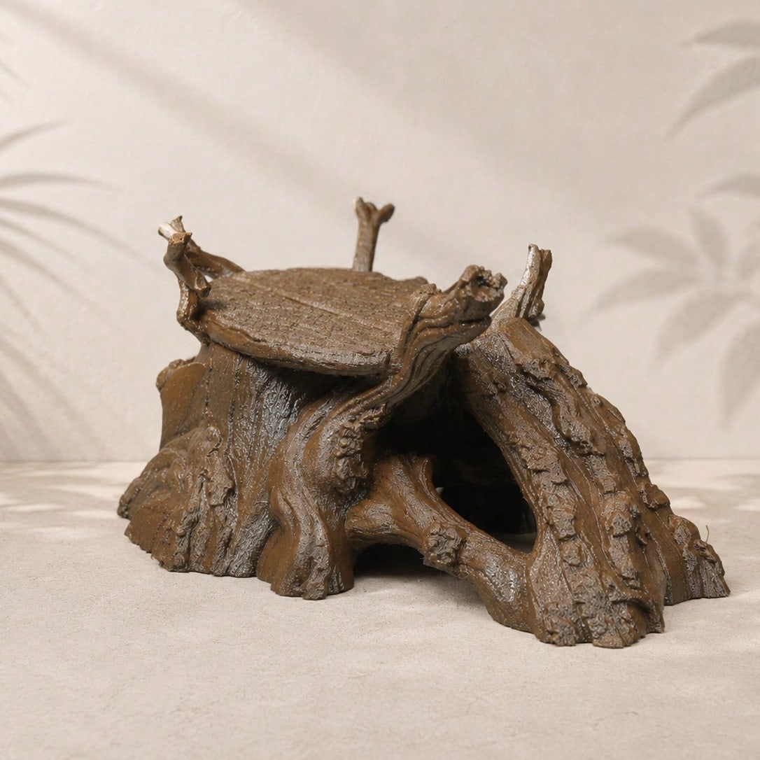 Reptile Driftwood Hideout Platform, Gecko Hideout, Aquarium Driftwood Decor, Reptile Tank Climbing Platform, Natural Habitat Decoration (Image For Reference Only, Please Refer To The Actual Product Co