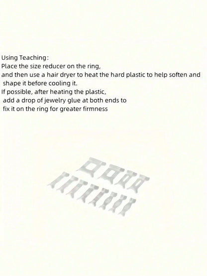 Resin Invisible Ring Sizer, Transparent Comfortable Ring Size Adjustment Tool, Suitable For Loose Rings, Multi-Size Universal Finger Ring Tightener, Protective Jewelry Adjuster, Ideal Accessory For Wo