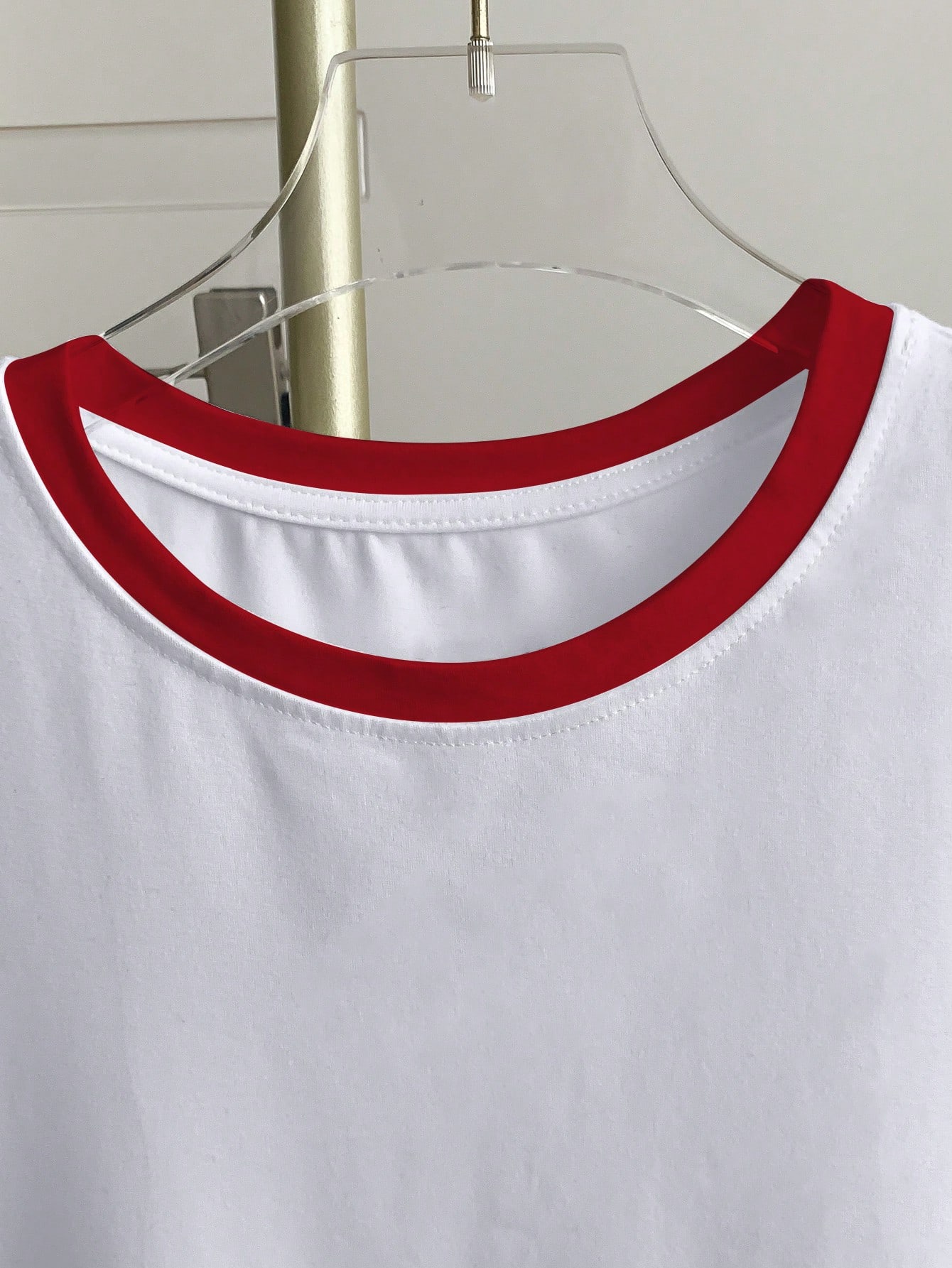 Resyla Plus Size Casual Color Block Round Neck Short Sleeve T-Shirt