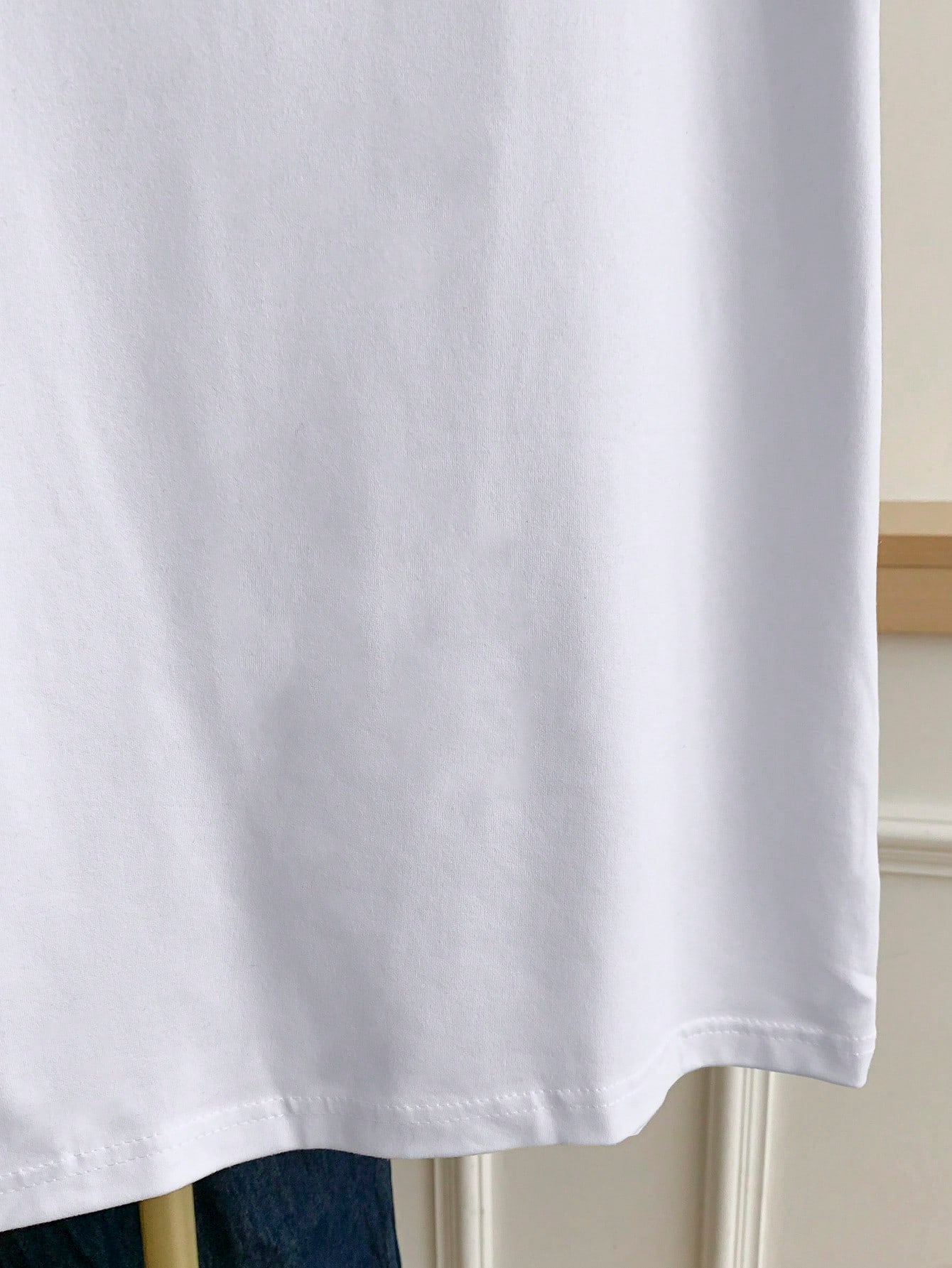 Resyla Plus Size Casual Color Block Round Neck Short Sleeve T-Shirt