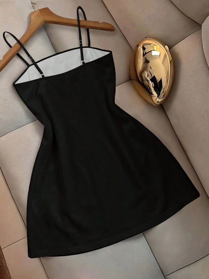 Resyla Women's Summer Fashion Leopard Print Spaghetti Strap Dress