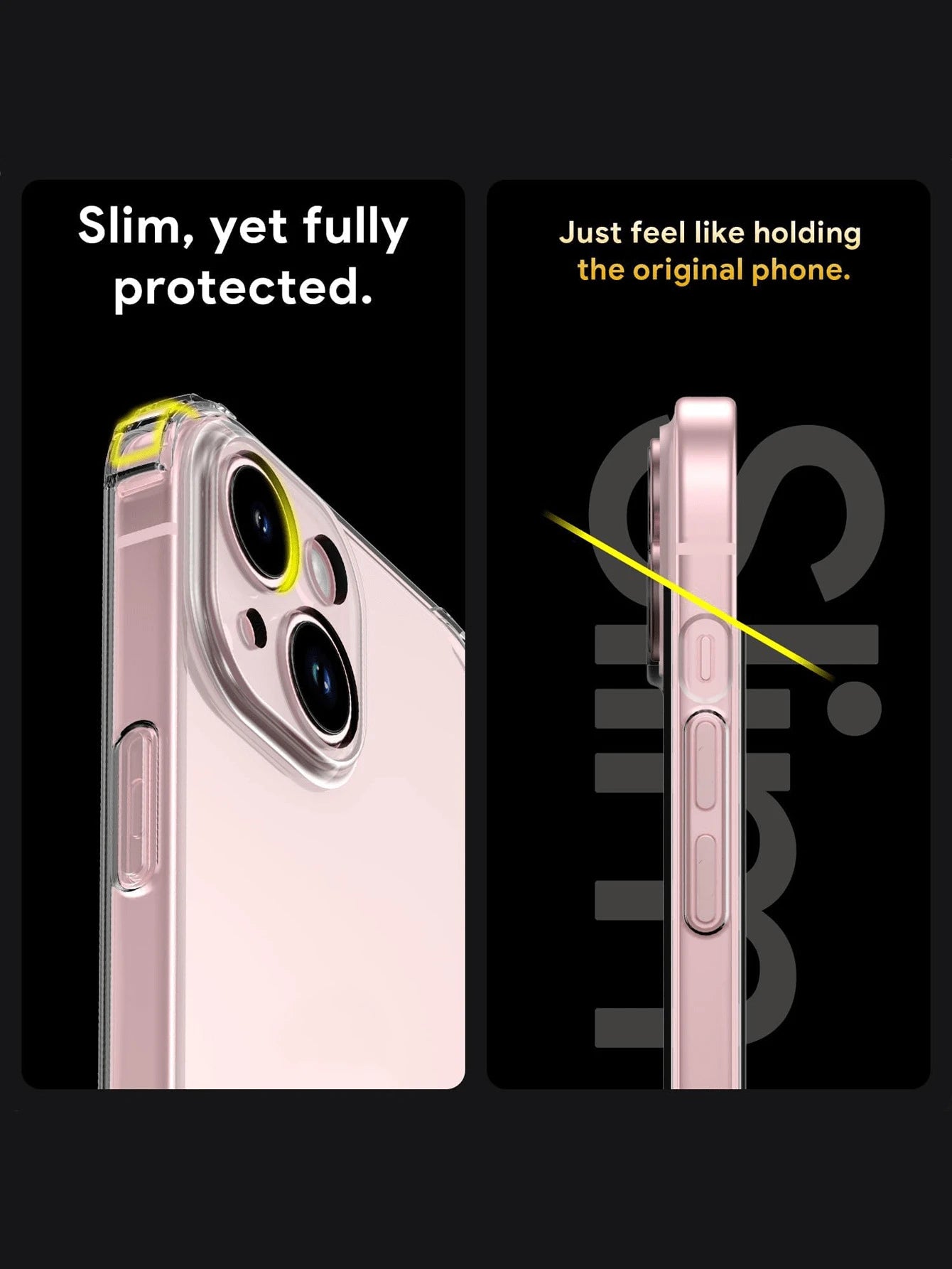 Screen Protection Silicone TPU Transparent Shockproof Phone Case With Reinforced Corner Airbags Solid Color Material Compatible With IPhone Galaxy And Other Models TPU Protective Back Cover Waterproof