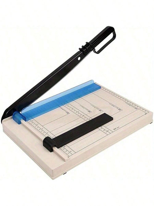 Senmeo 1pc A4 Guillotine Cutter Paper, Paper Slicer With Safety Guard And Blade Lock, Lightweight, Portable, 12 Sheet Easy-To-Use, Cutting PVC, Iron Sheet, Leather, Photos, Nonwovens, For Home & Offic