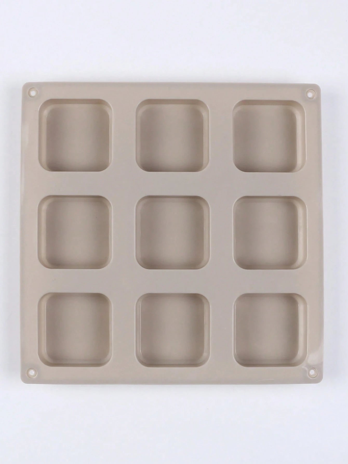 SikeSike 1pc Square Cornered Rectangular Silicone Soap Mold- 9 Cavities- Square Silicone Mold, Plaster Mold, Silicone Mold