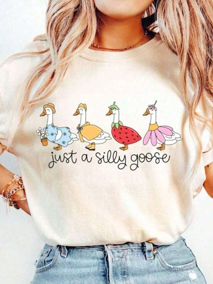 Silly Goose On Loose Shirt, Goose-Shirt, Silly Goose Shirts, Funny Shirt, Cute Goose Shirt,Mama Shirt,Grandma,Silly GooseCasual Daily Wear-Shirt