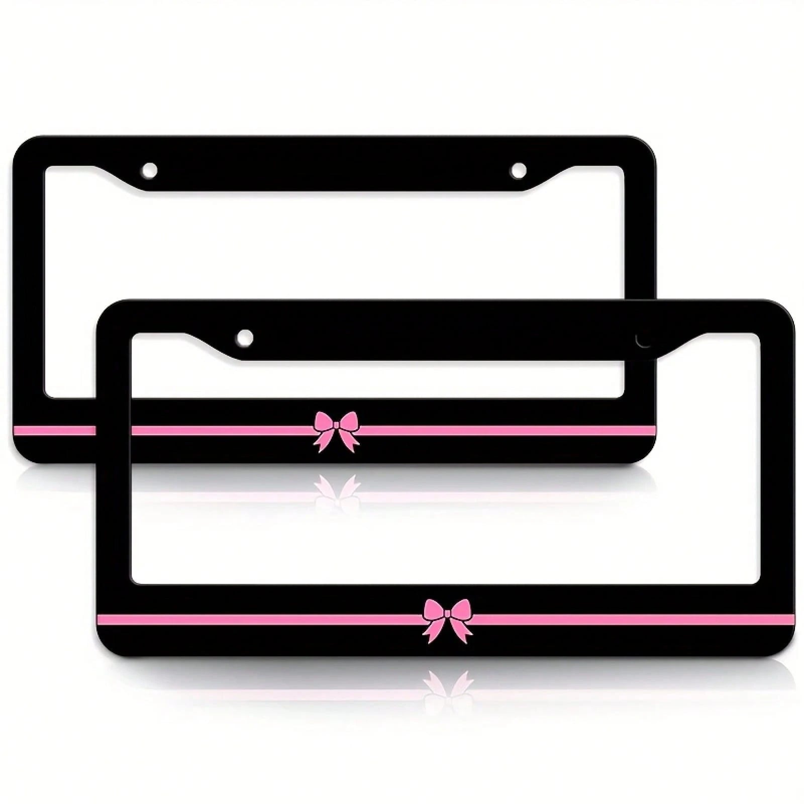 Single Piece, Car License Plate Frame, Aluminum Metal Car License Plate Holder, Suitable For The United States And Canada, Birthday Gift, Holiday Gift, Unisex Decorative Car Accessory, 6.3X 12.2inch