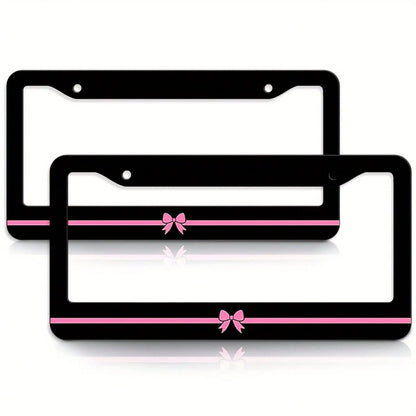 Single Piece, Car License Plate Frame, Aluminum Metal Car License Plate Holder, Suitable For The United States And Canada, Birthday Gift, Holiday Gift, Unisex Decorative Car Accessory, 6.3X 12.2inch
