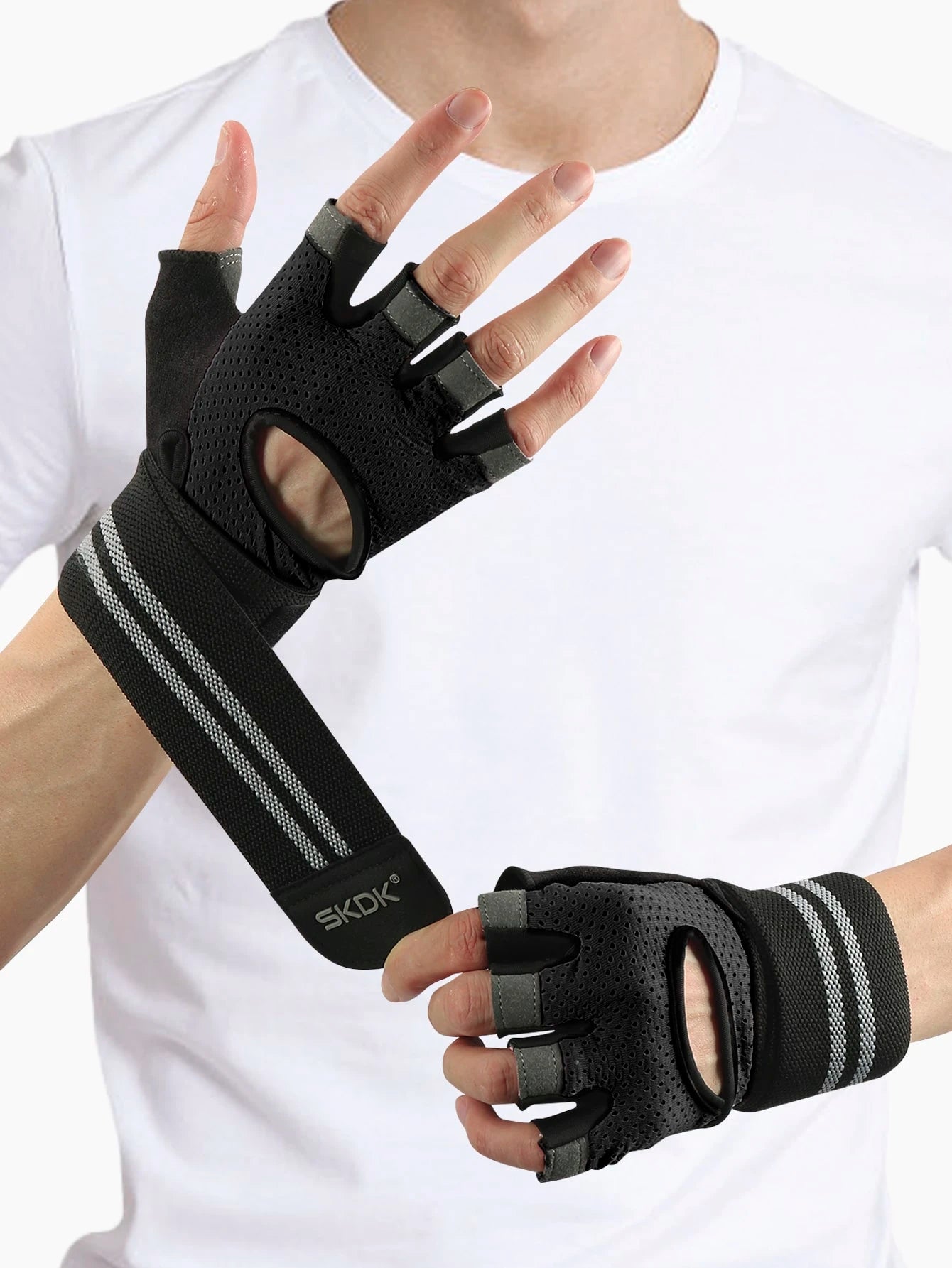SKDK Workout Gloves For Men And Women, Weight Lifting Gloves With Excellent Grip, Lightweight Gym Gloves For Weightlifting, Cycling, Exercise, Training, Pull Ups, Fitness, Climbing And Rowing