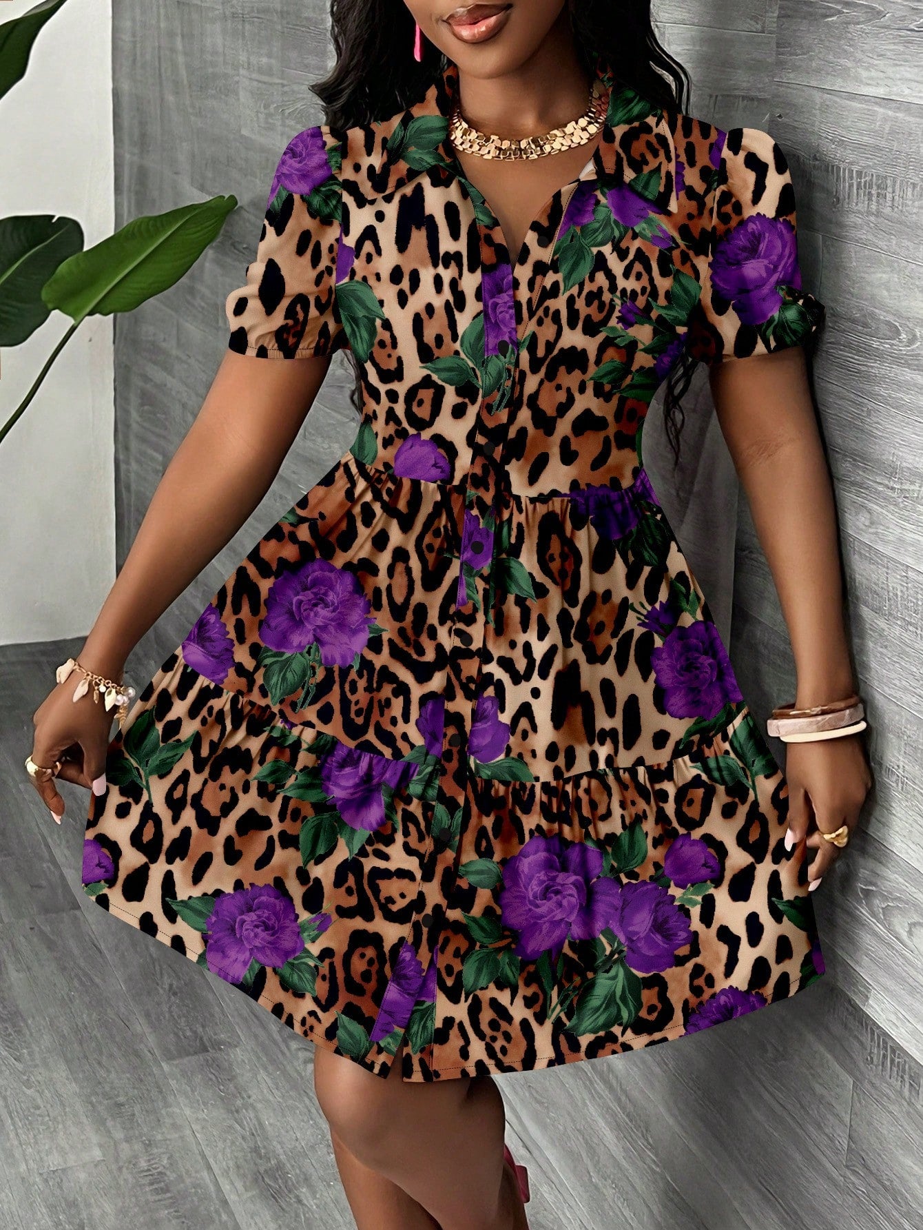 Slaydiva Casual Minimalist Women Mini Dress, Suitable For Summer