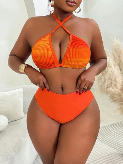 Slaydiva Sexy Party Special Mesh Fabric Plus Size Tank Bikini