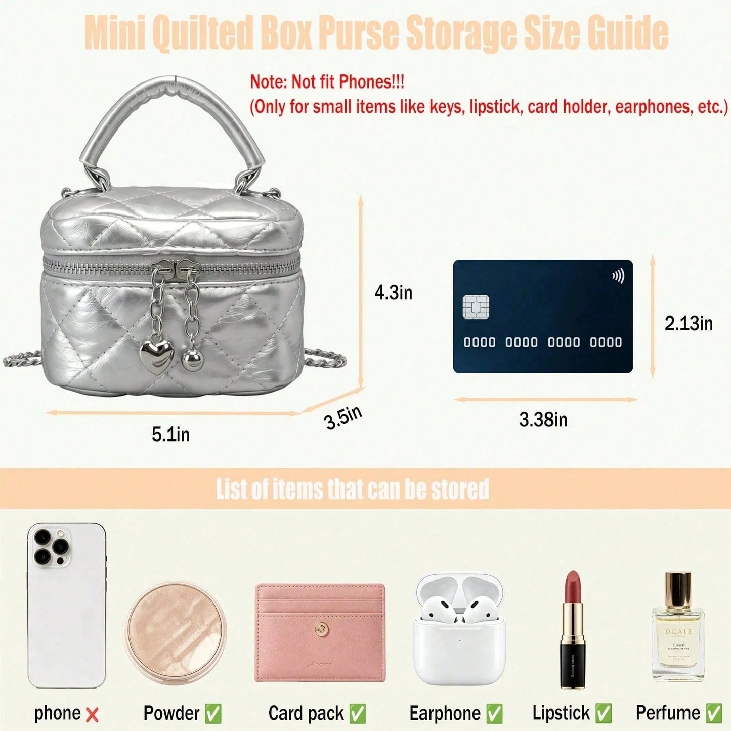 Small Fashion Classic Multifunctional Waterproof Material, Diamond Quilted Pattern Handbag, Zipper Closure Design, Suitable For Shopping