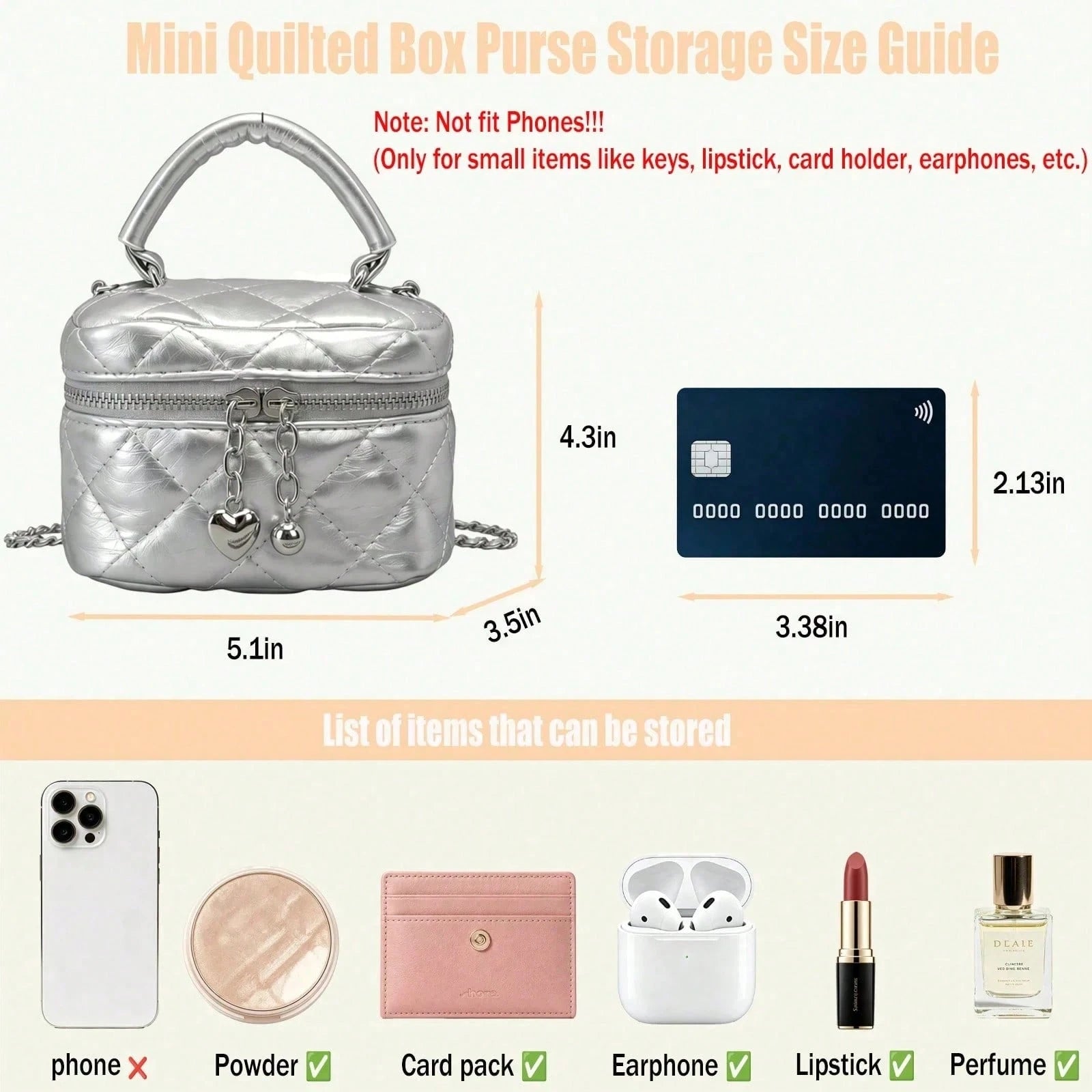 Small Fashion Classic Multifunctional Waterproof Material, Diamond Quilted Pattern Handbag, Zipper Closure Design, Suitable For Shopping