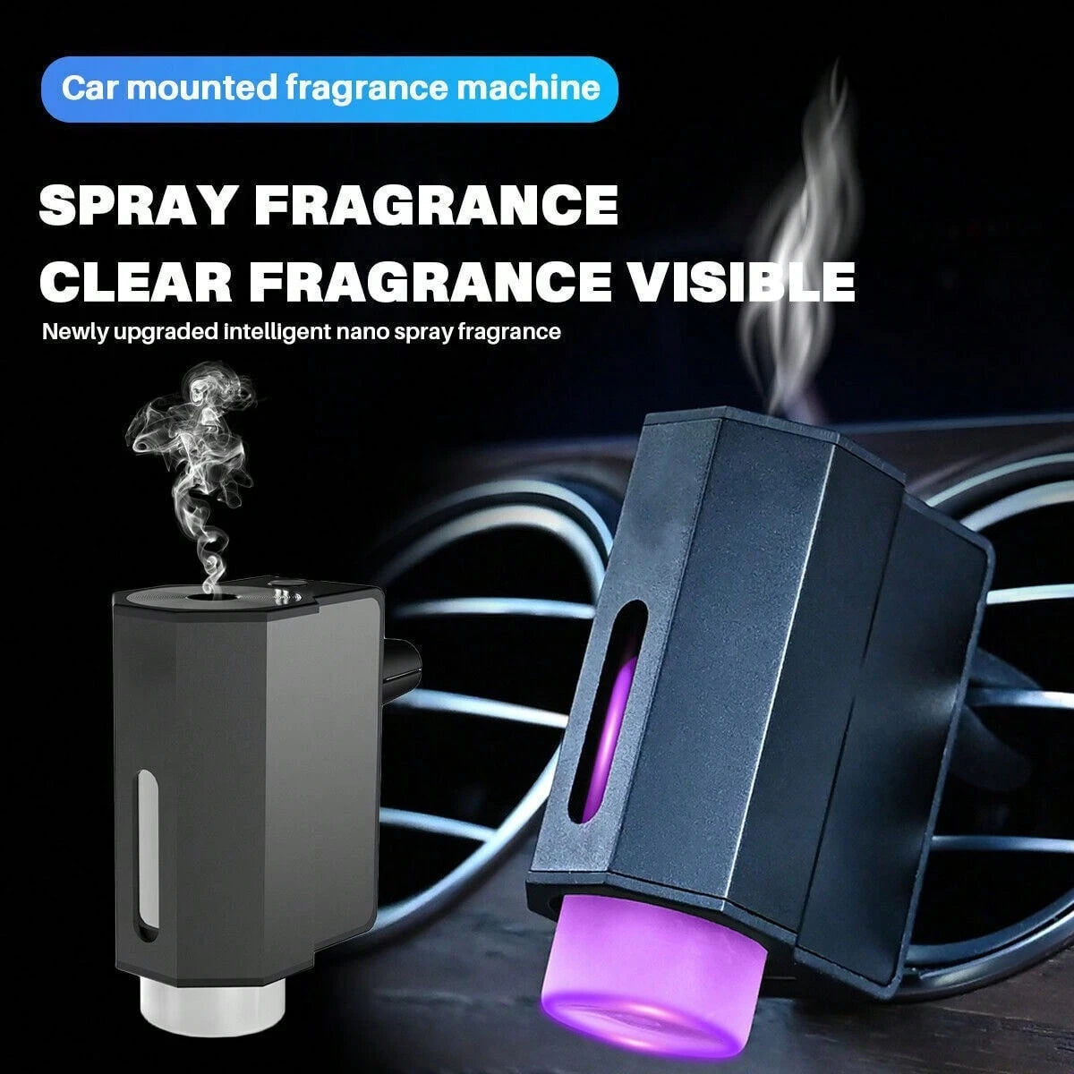 Smart Car Air Freshener Diffuser Car Vent Perfume Aroma With 30ml Essential Oil