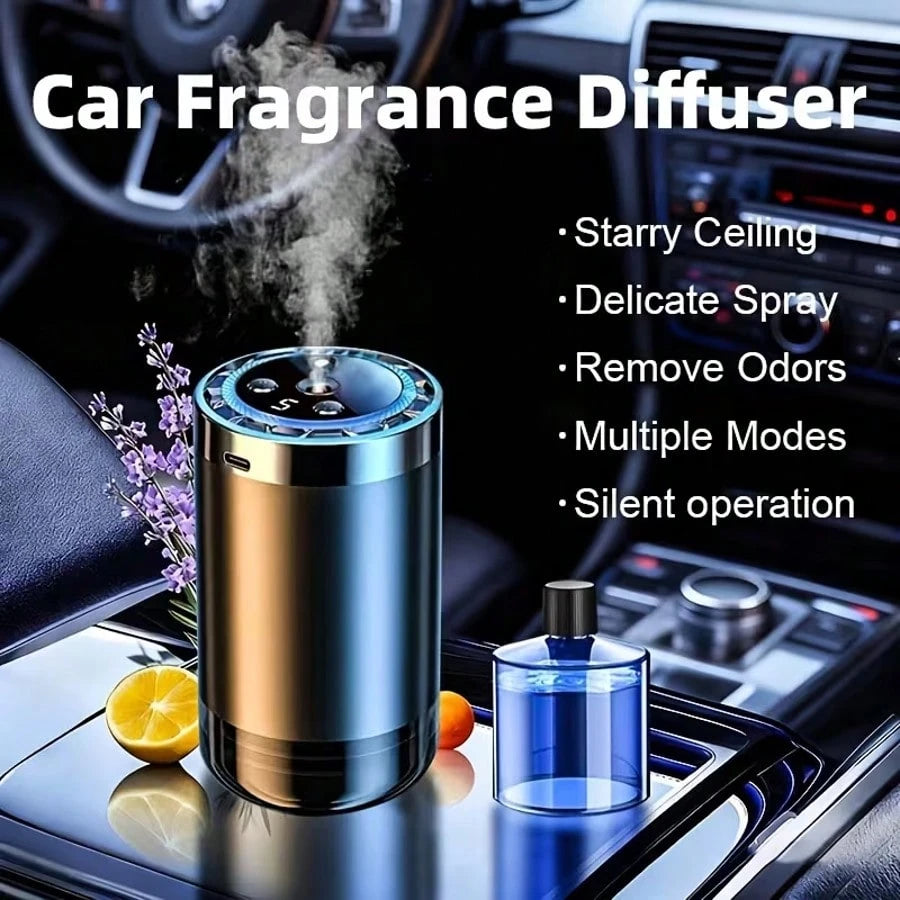 Smart Car Air Fresheners/Essential Oil Car Aromatherapy Diffuser- Portable, Intelligent Self-Spraying Atomizer With Lasting Light Fragrance, Comfortable& Soothing-Specifically Designed For Vehicles T