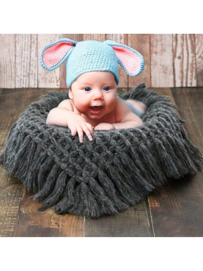 Soft Baby Photography Blanket, Suitable For Baskets, Newborn Photography Props Filler, Posing Prop, Background Blanket, Baby Shower Party Home Decor Gift, Easter Gift For Baby Shower, Suitable For Bab