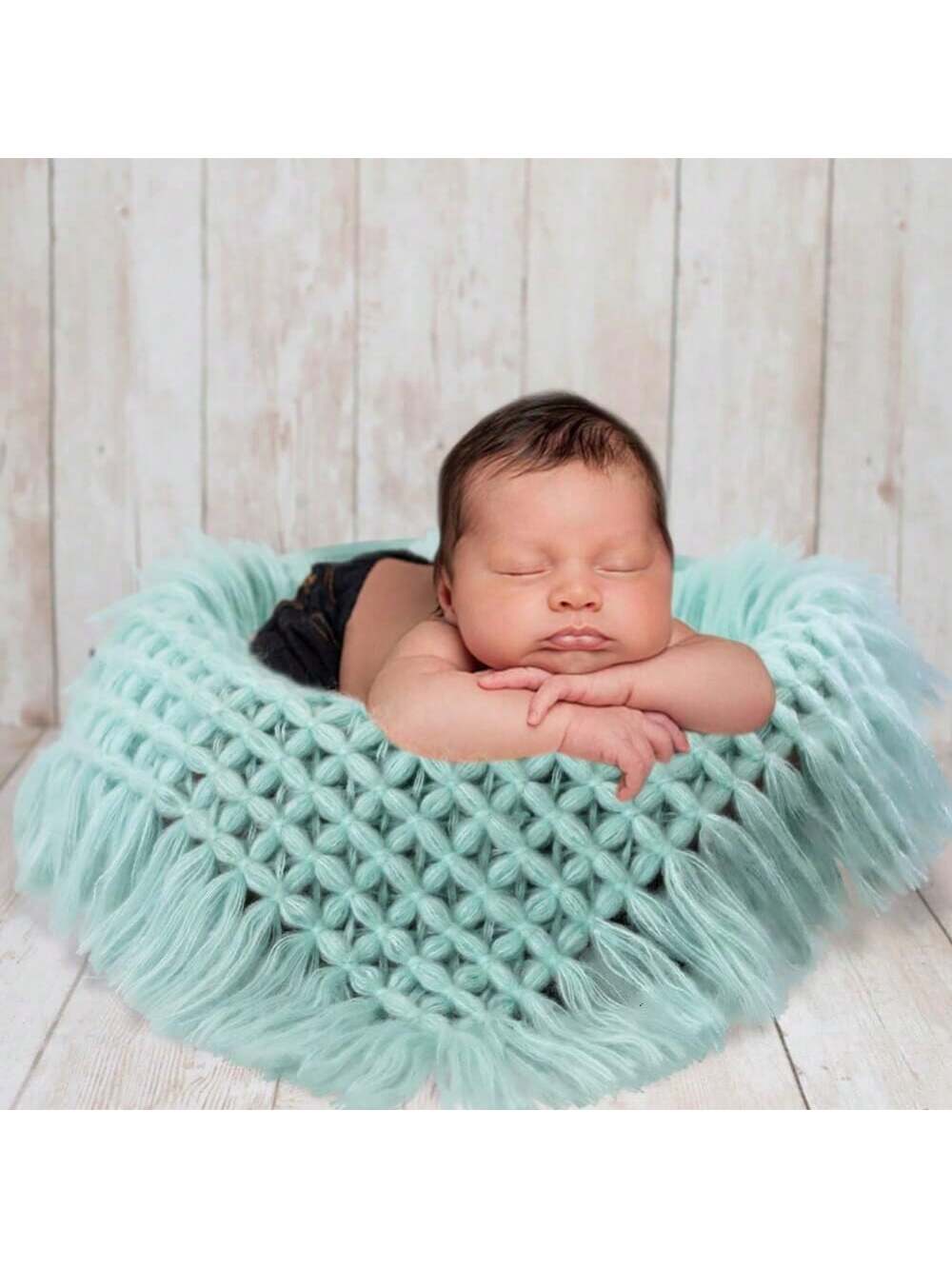 Soft Baby Photography Blanket, Suitable For Baskets, Newborn Photography Props Filler, Posing Prop, Background Blanket, Baby Shower Party Home Decor Gift, Easter Gift For Baby Shower, Suitable For Bab